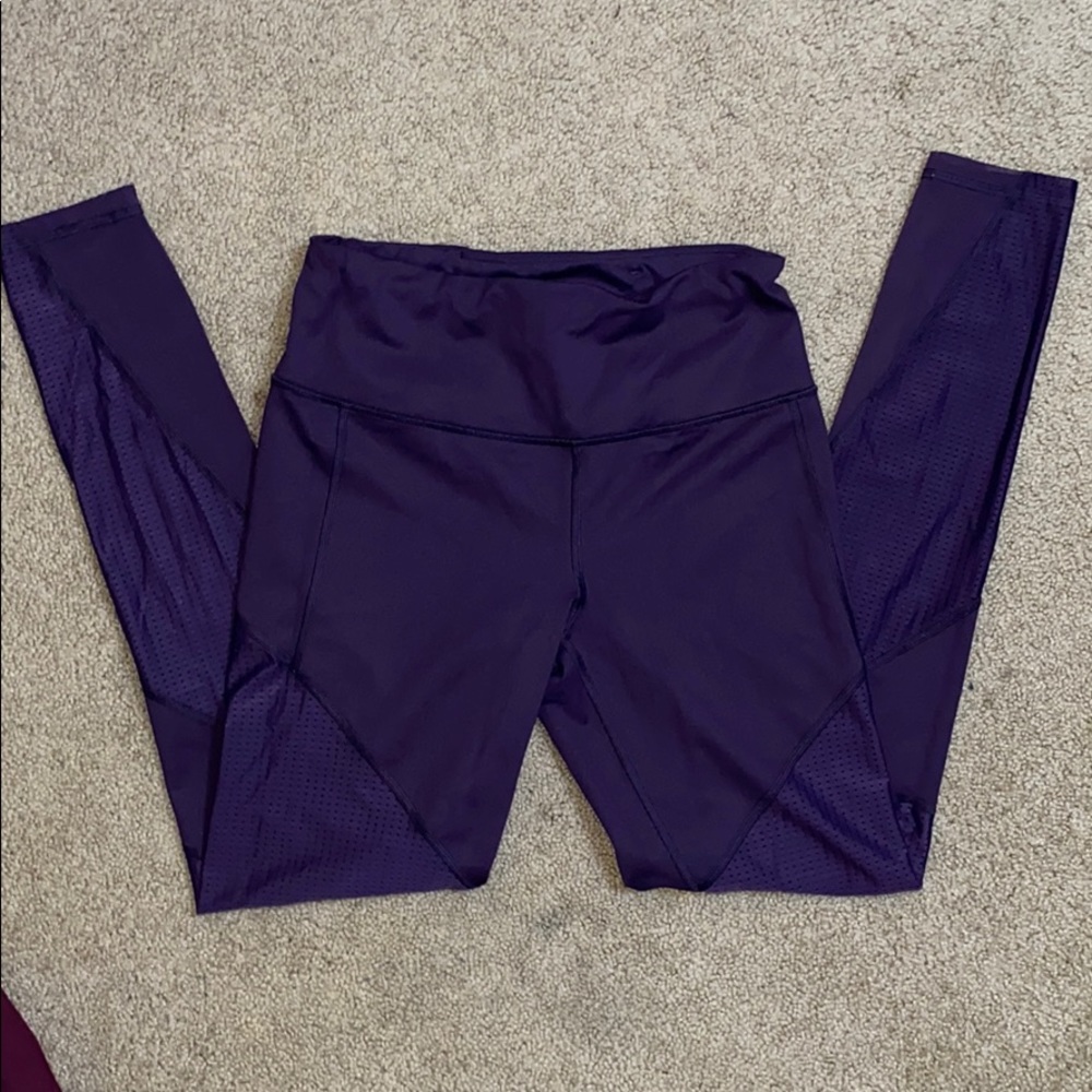 Purple workout leggings